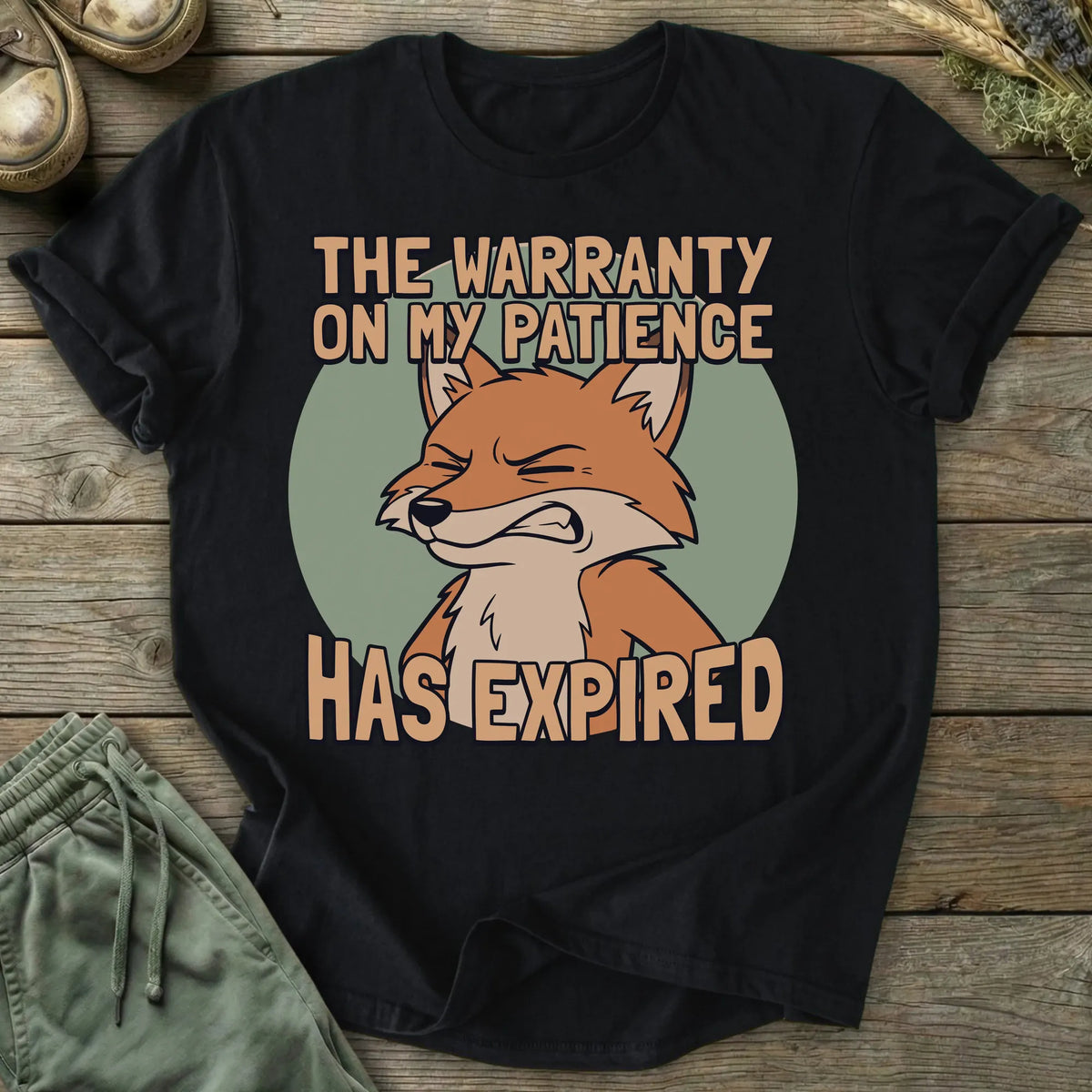 Printify T-Shirt Warranty On Patience T-Shirt
