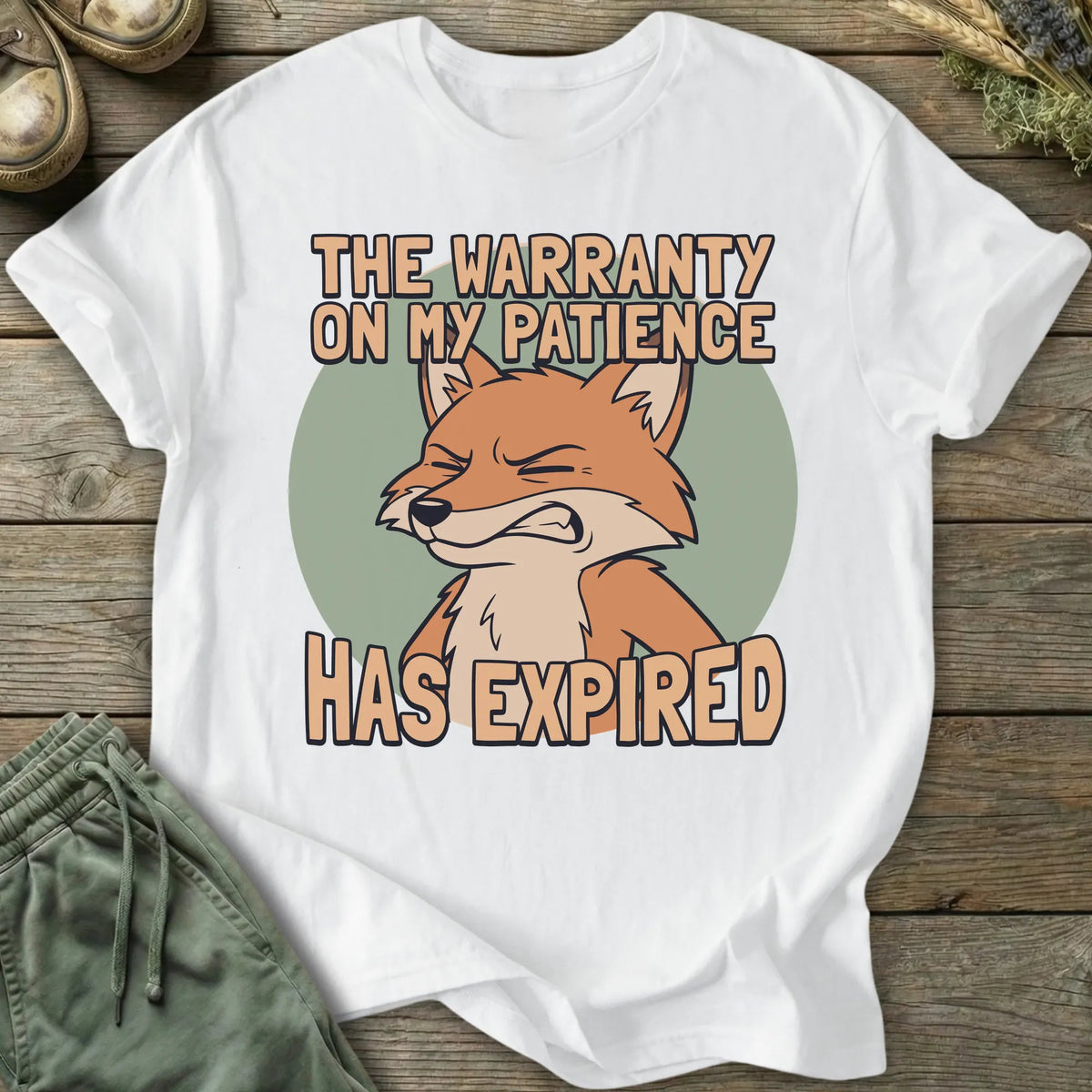 Printify T-Shirt Warranty On Patience T-Shirt