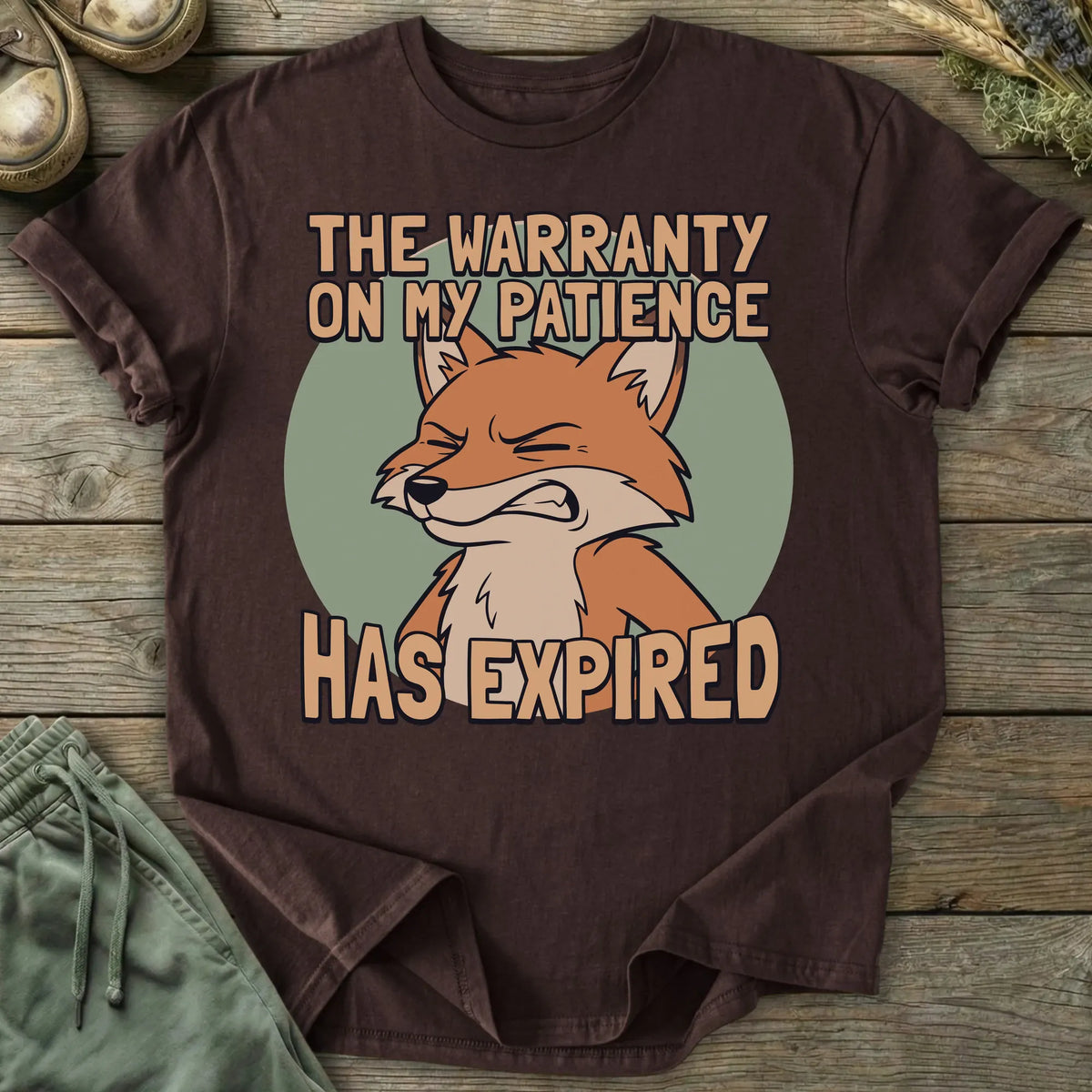 Printify T-Shirt Warranty On Patience T-Shirt