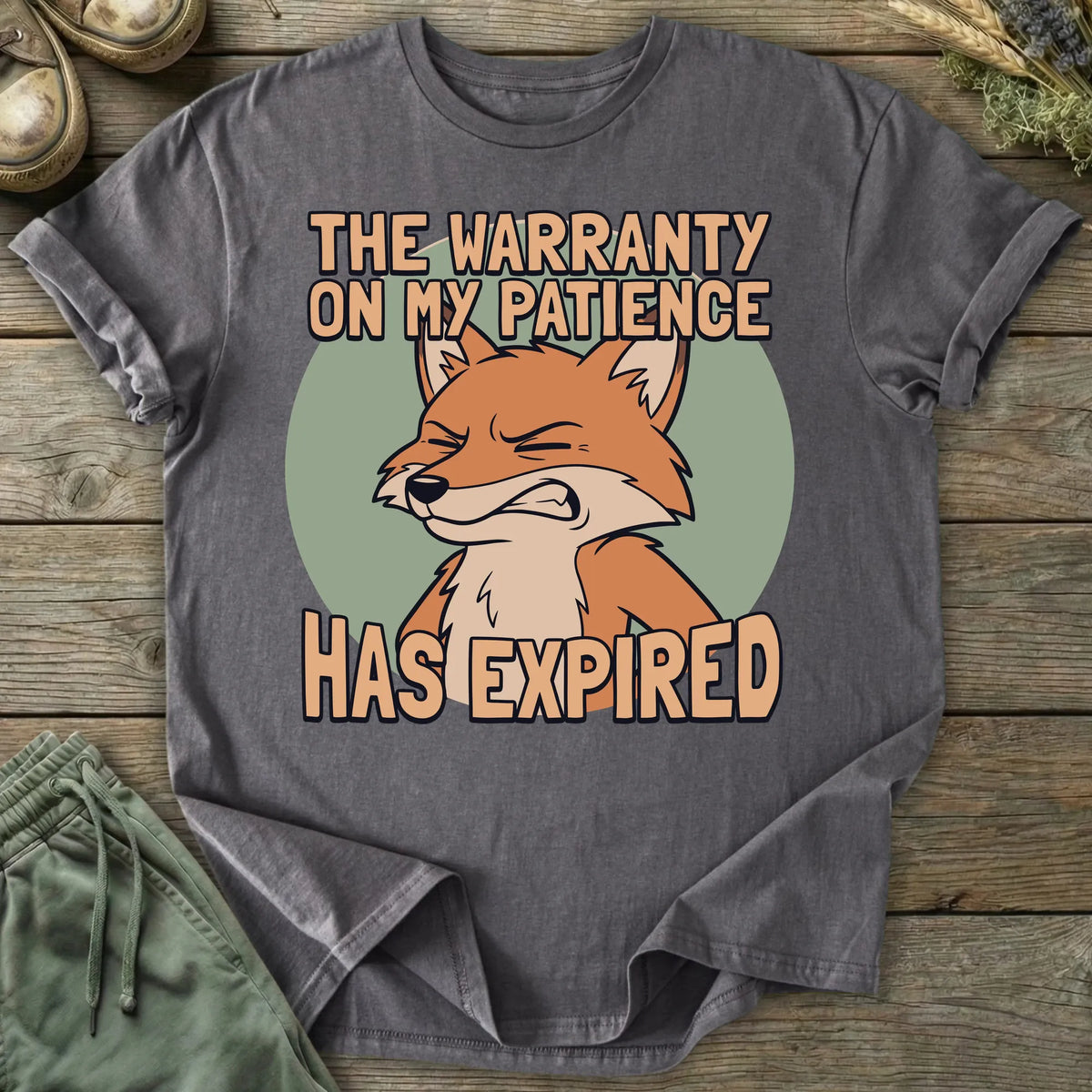 Printify T-Shirt Warranty On Patience T-Shirt