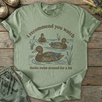 Printify T-Shirt Watch Ducks Swim T-Shirt