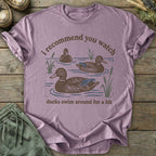 Printify T-Shirt Watch Ducks Swim T-Shirt