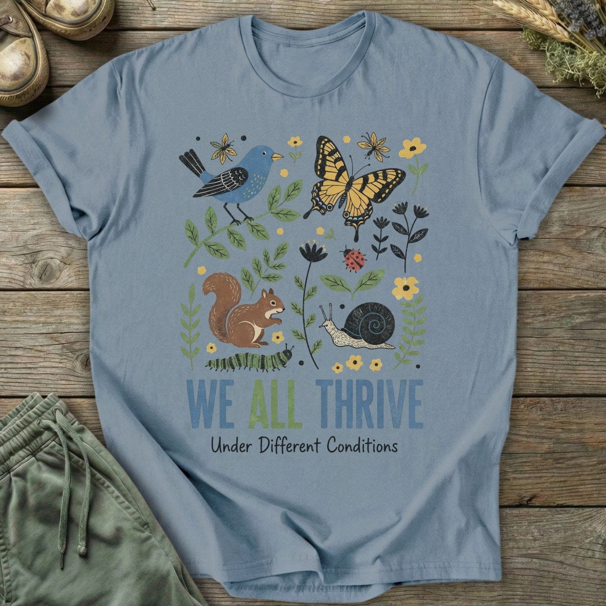 Printify T-Shirt We All Thrive T-Shirt