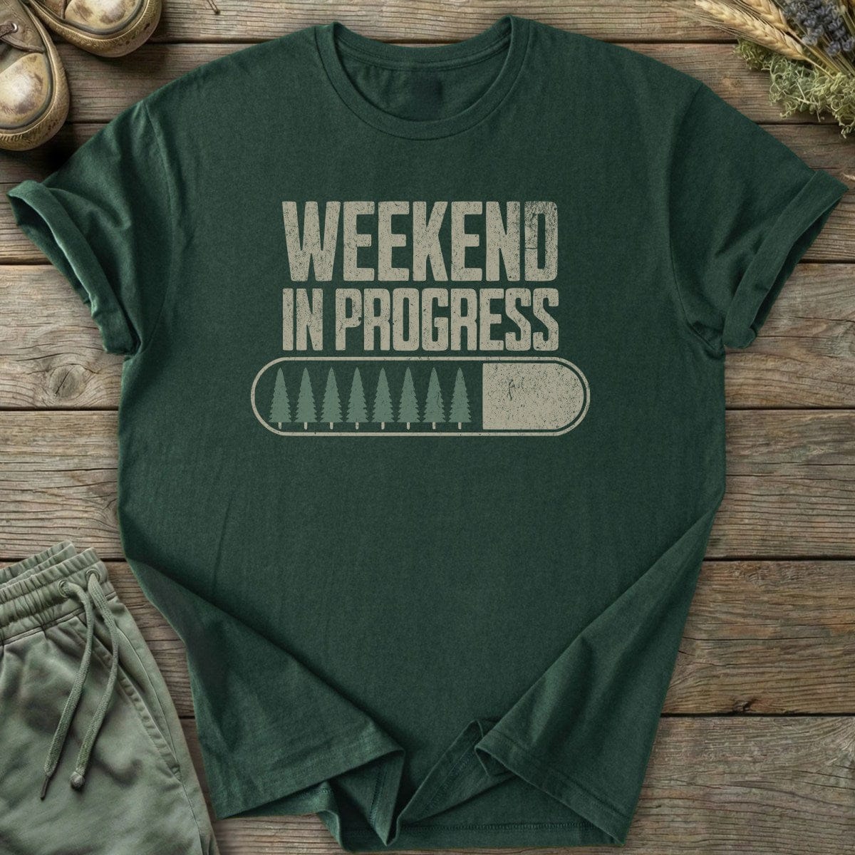 Printify T-Shirt Weekend in Progress T-Shirt