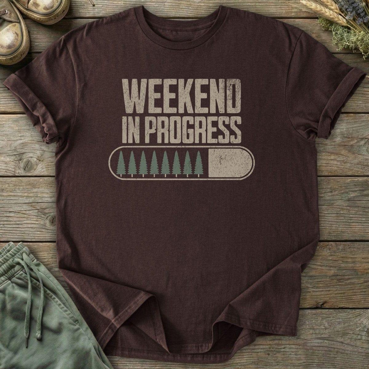 Printify T-Shirt Weekend in Progress T-Shirt