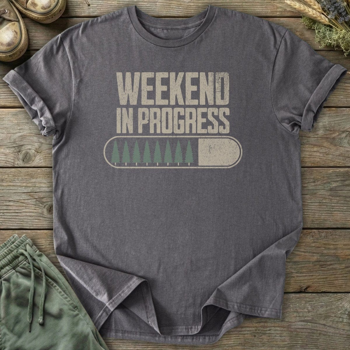 Printify T-Shirt Weekend in Progress T-Shirt