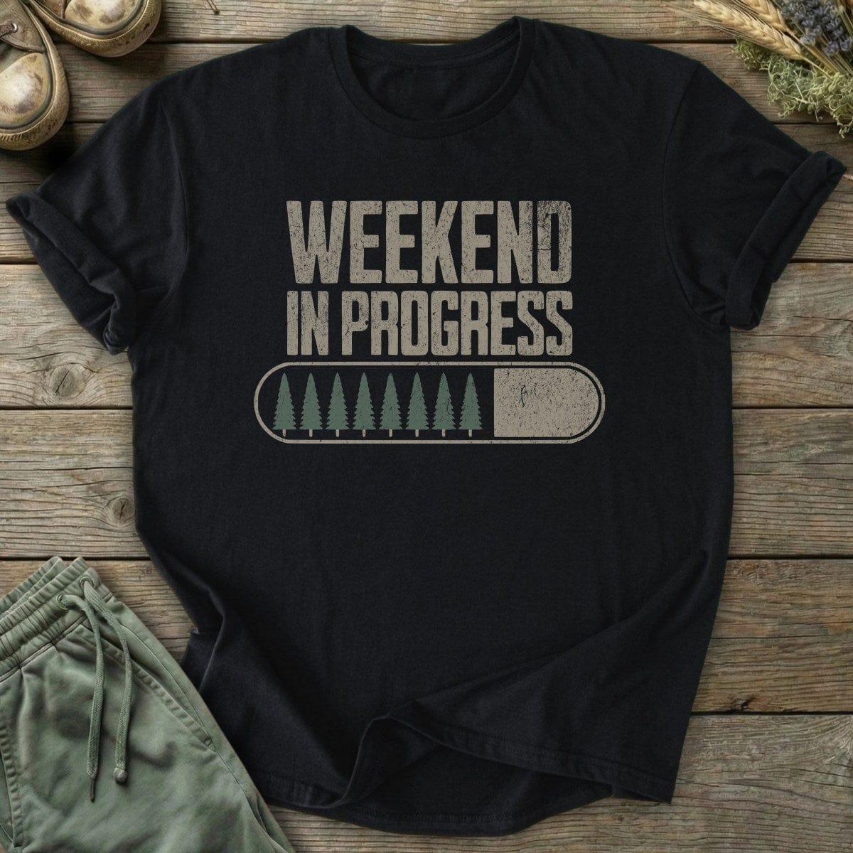 Printify T-Shirt Weekend in Progress T-Shirt