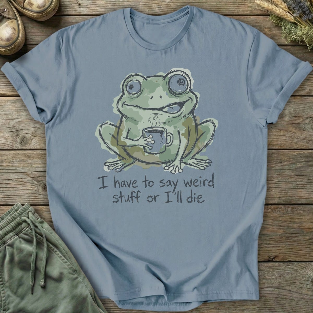 Printify T-Shirt Weird Stuff Frog T-Shirt