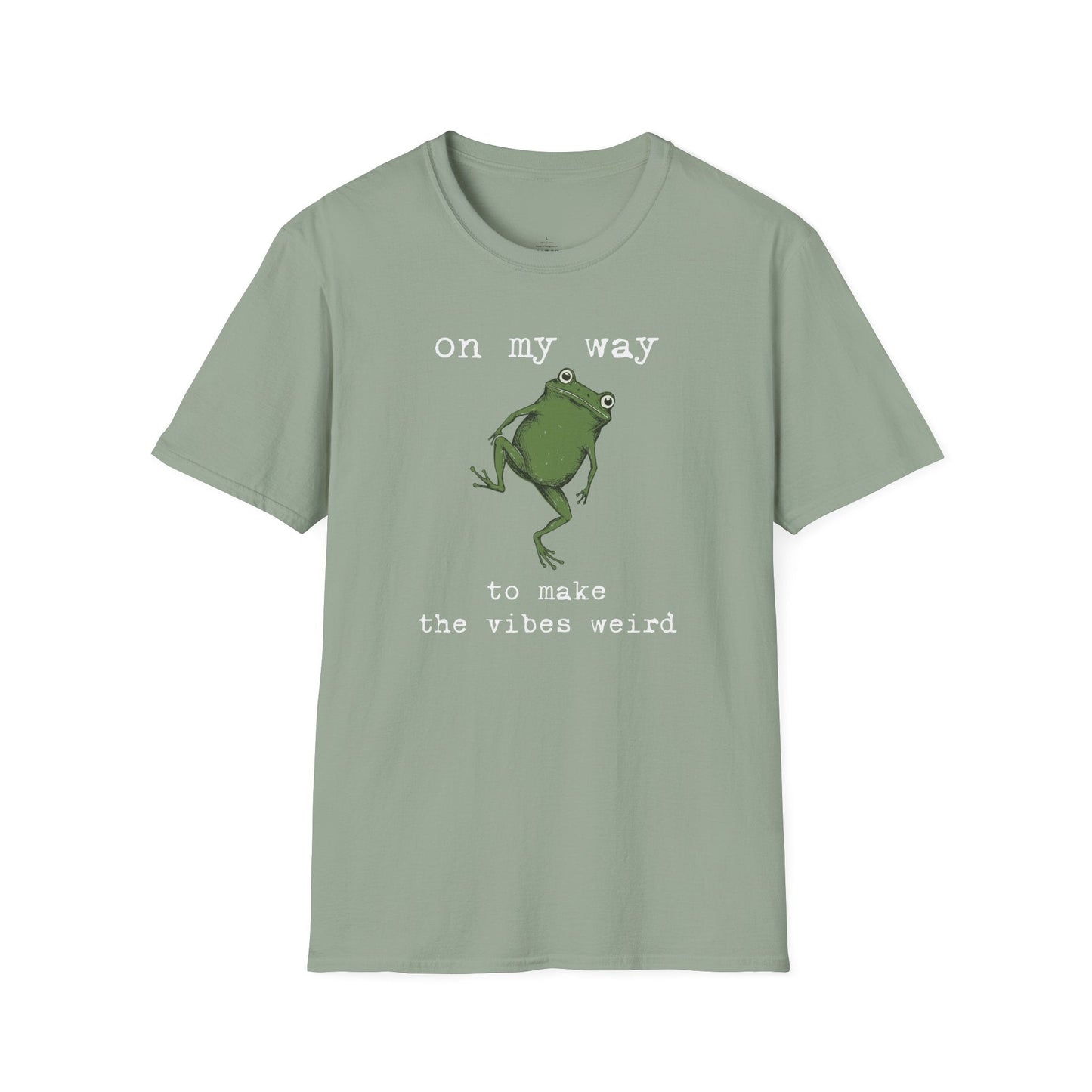 Printify T-Shirt Weird Vibes Frog T-Shirt
