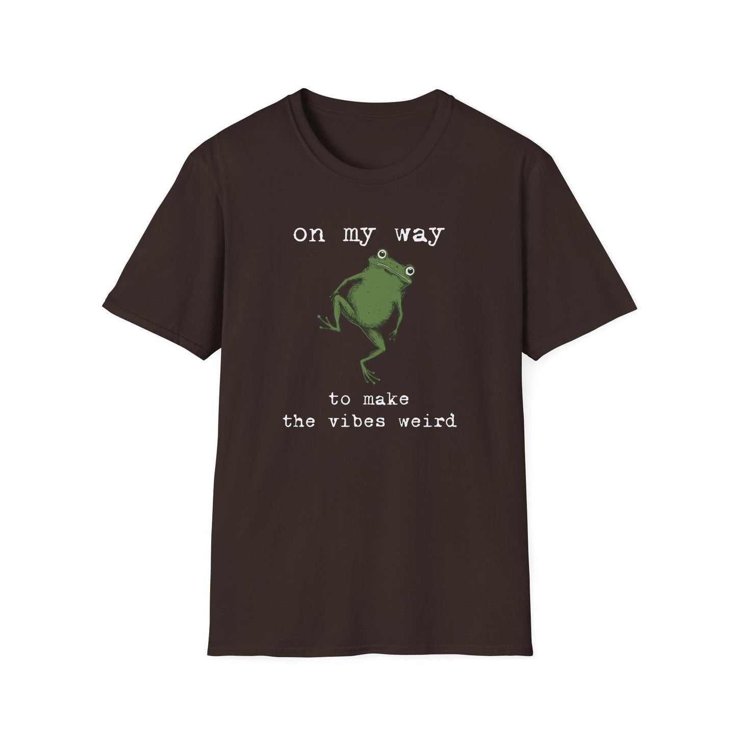 Printify T-Shirt Weird Vibes Frog T-Shirt