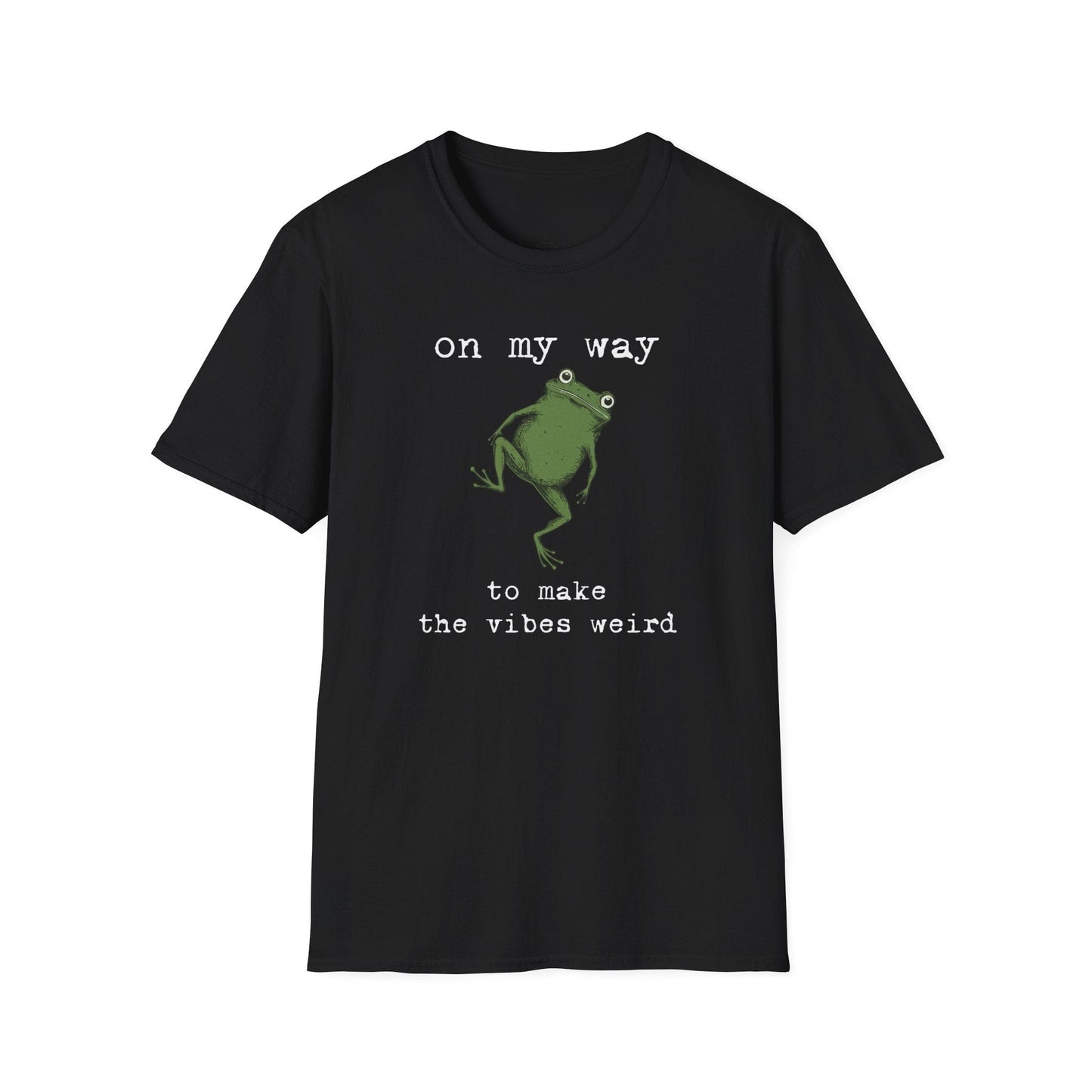 Printify T-Shirt Weird Vibes Frog T-Shirt