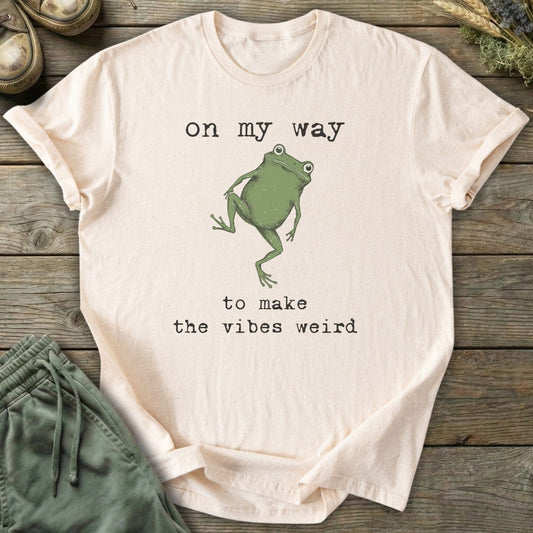 Printify T-Shirt Weird Vibes Frog T-Shirt