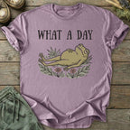 Printify T-Shirt What A Day Frog T-Shirt