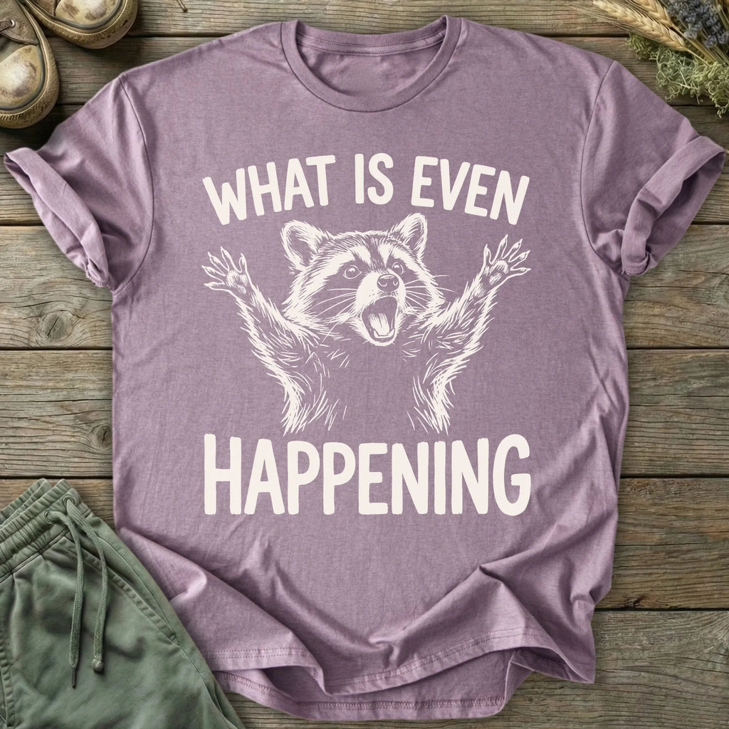 Printify T-Shirt What Is Even Happening T-Shirt