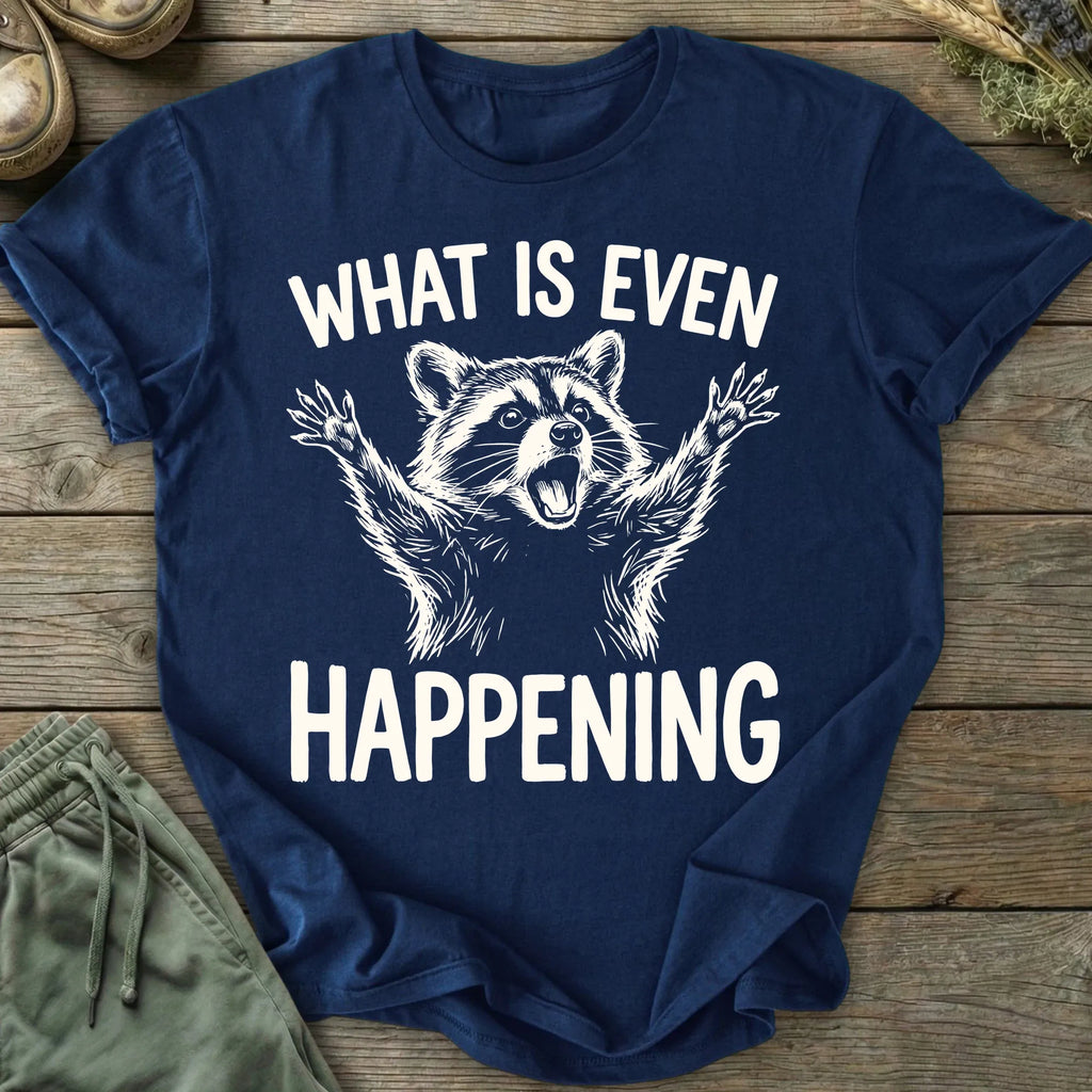 Printify T-Shirt What Is Even Happening T-Shirt