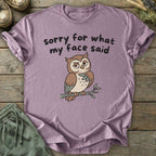 Printify T-Shirt What My Face Said Owl T-Shirt