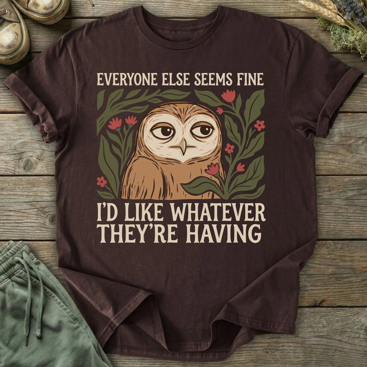 Printify T-Shirt Whatever They're Having T-Shirt