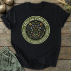 Printify T-Shirt Where Wildflowers Grow Badge T-Shirt