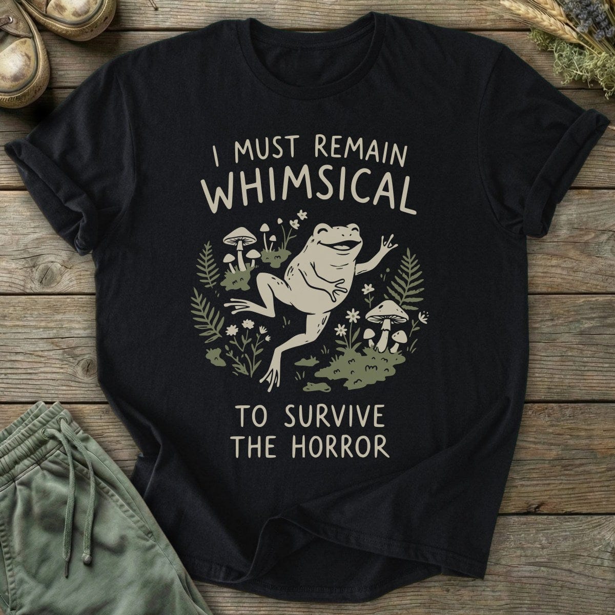 Printify T-Shirt Whimsical Frog T-Shirt