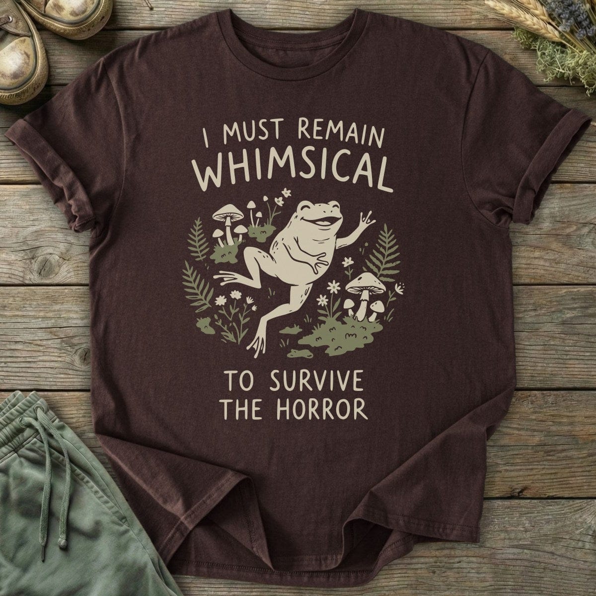 Printify T-Shirt Whimsical Frog T-Shirt