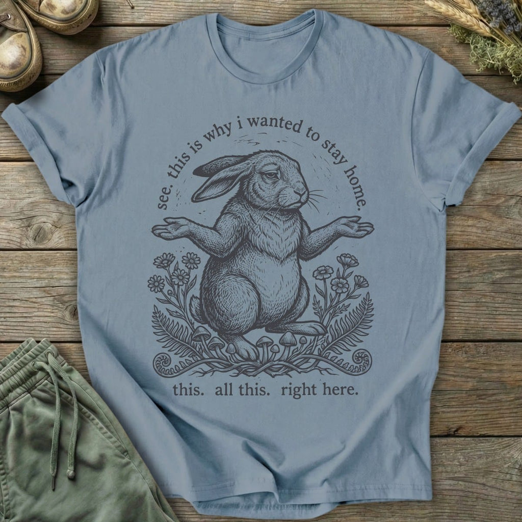 Printify T-Shirt Why I Stay Home T-Shirt