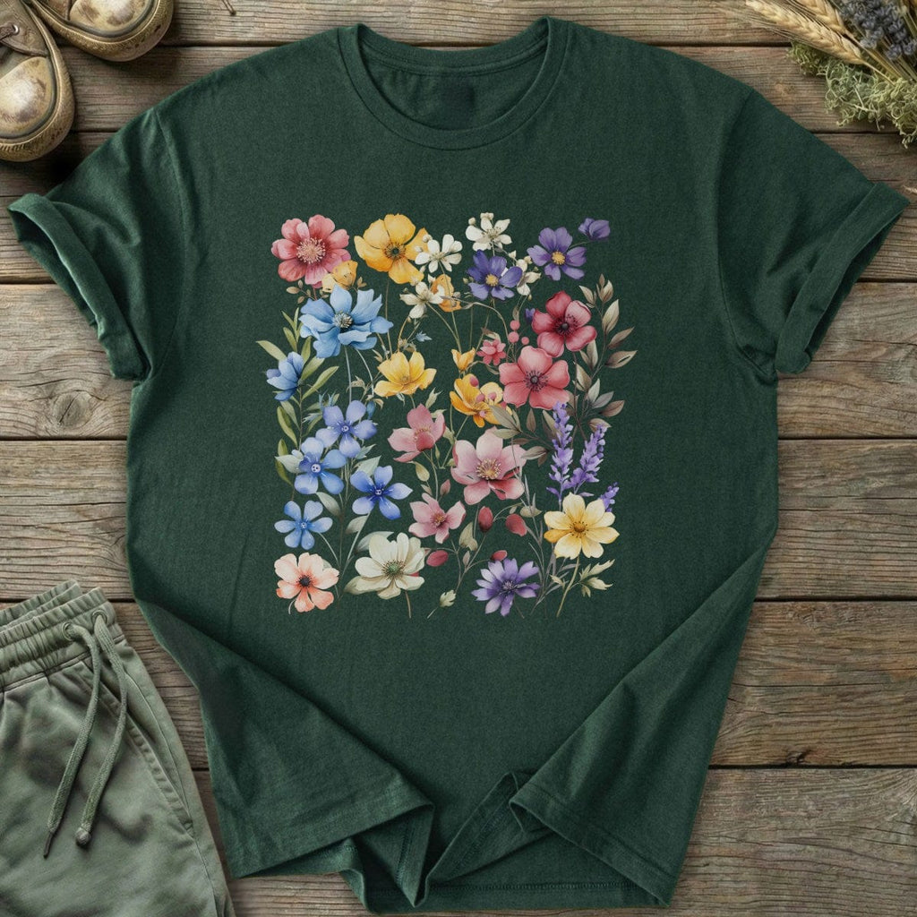 Printify T-Shirt Wildflowers T-Shirt