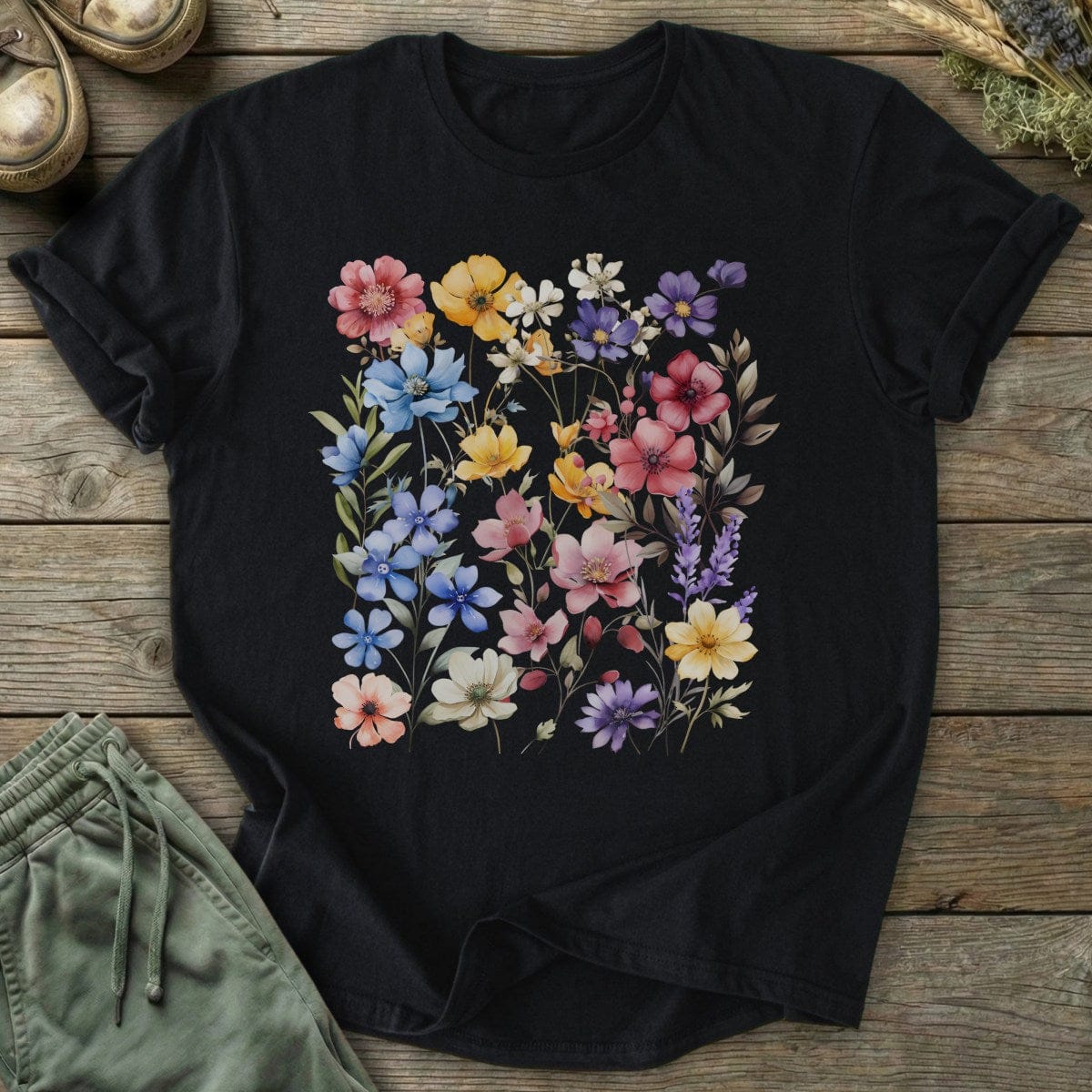 Printify T-Shirt Wildflowers T-Shirt
