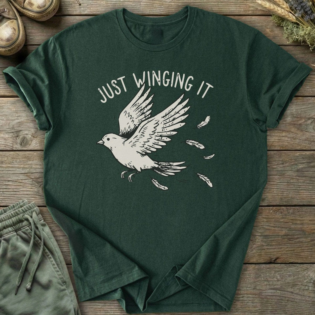 Printify T-Shirt Winging It Bird T-Shirt