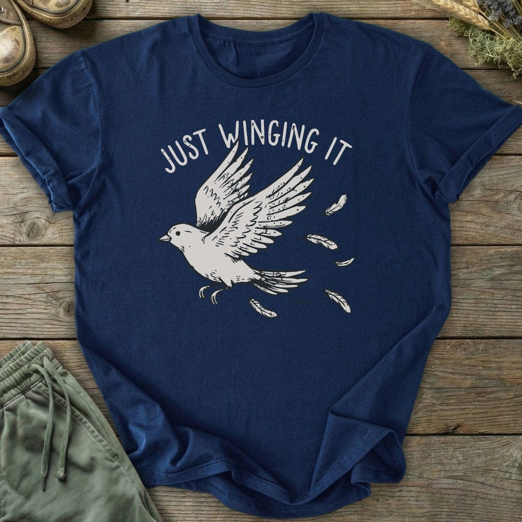 Printify T-Shirt Winging It Bird T-Shirt