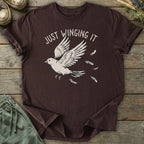 Printify T-Shirt Winging It Bird T-Shirt