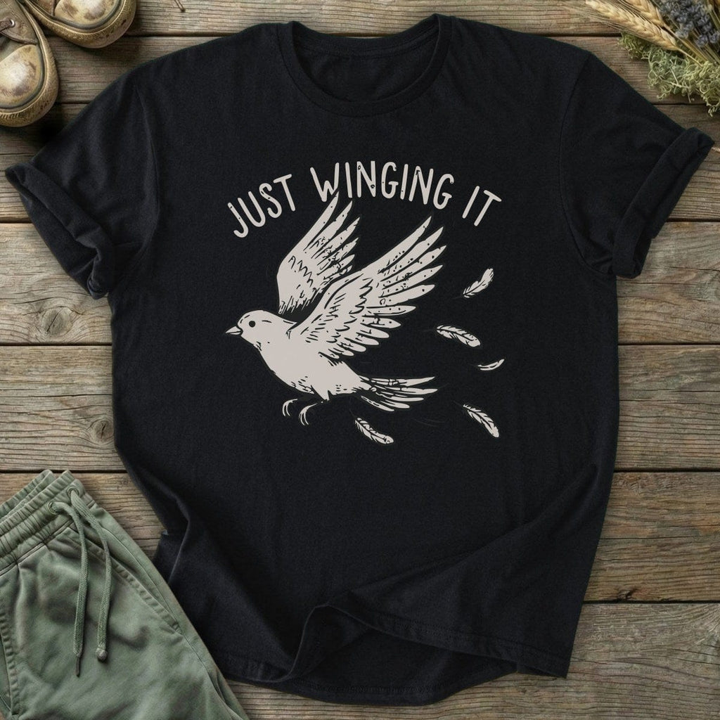 Printify T-Shirt Winging It Bird T-Shirt