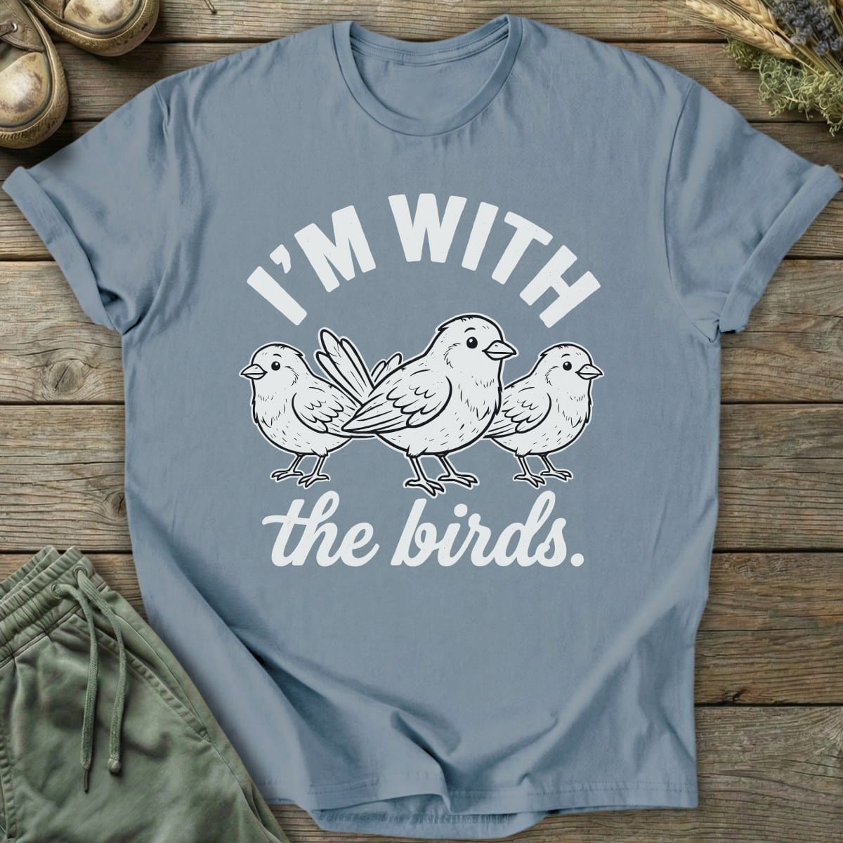 Printify T-Shirt With The Birds T-Shirt
