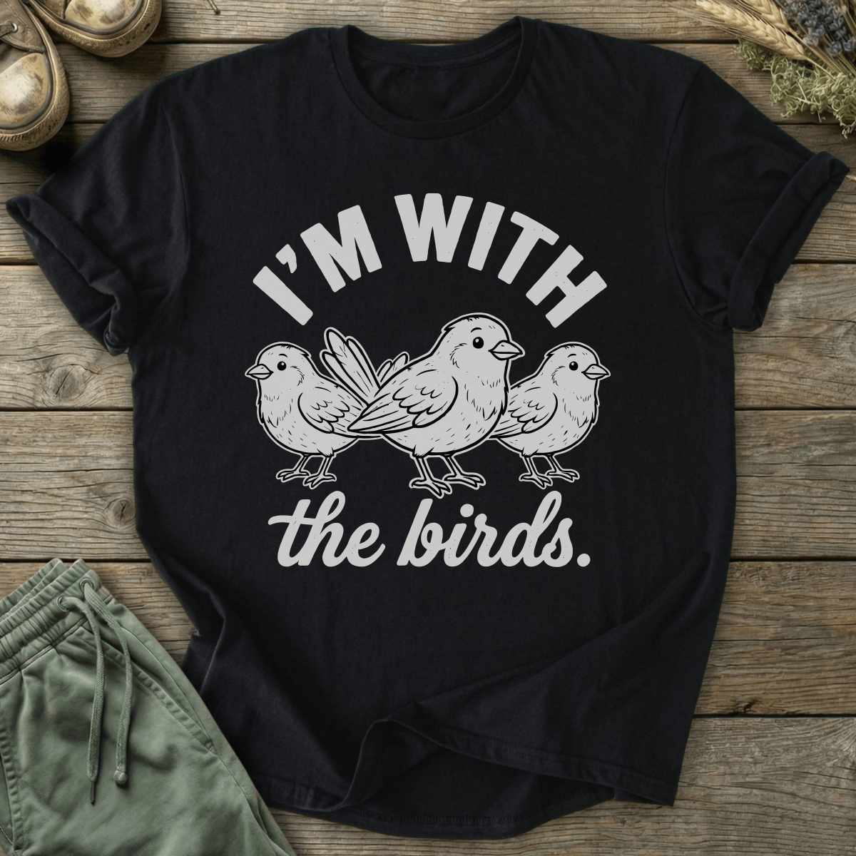 Printify T-Shirt With The Birds T-Shirt