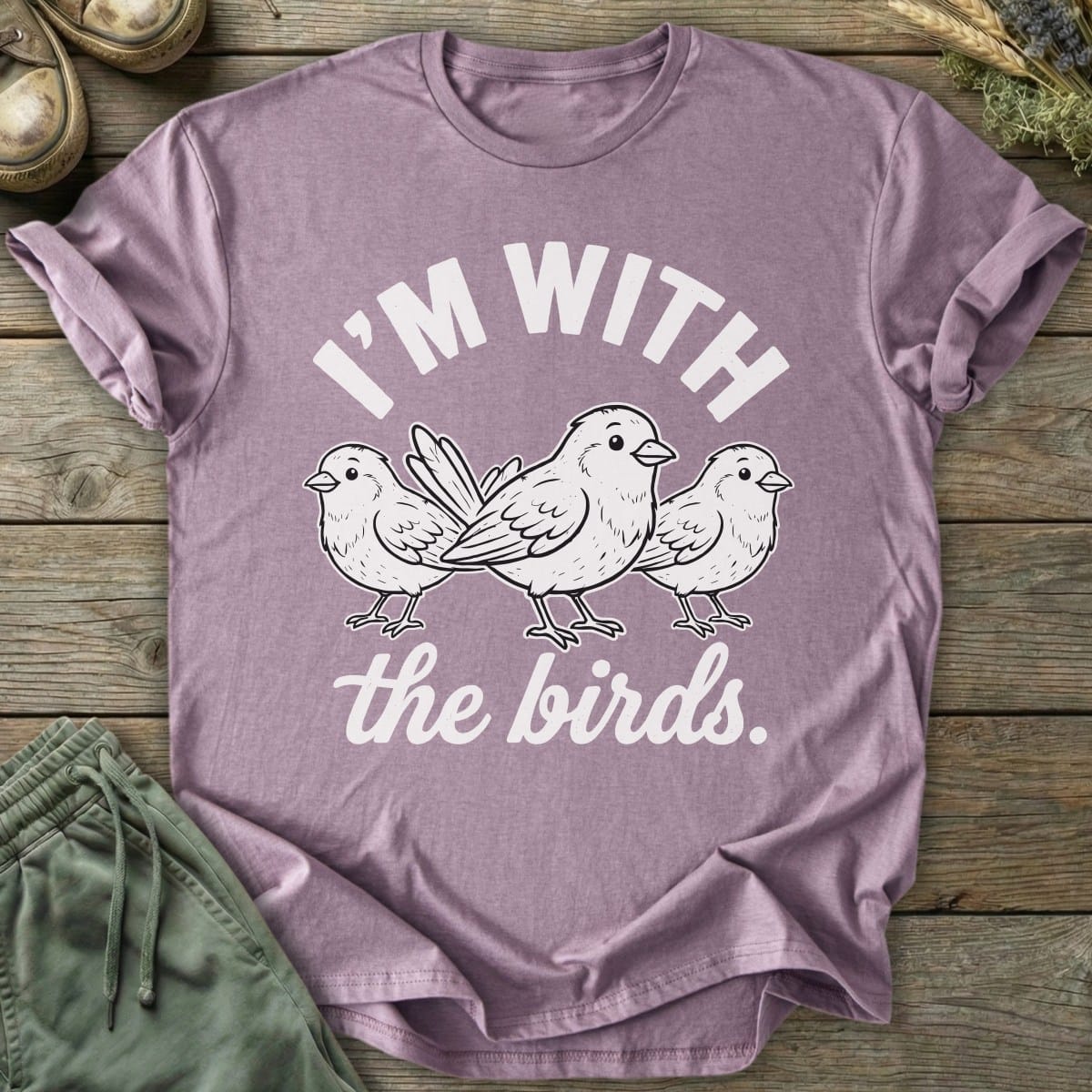 Printify T-Shirt With The Birds T-Shirt