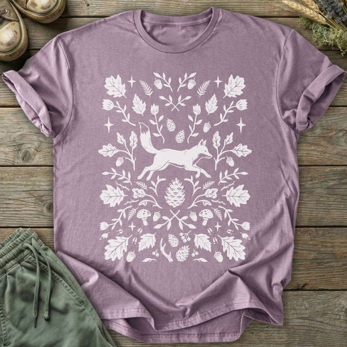 Printify T-Shirt Woodland Fox T-Shirt