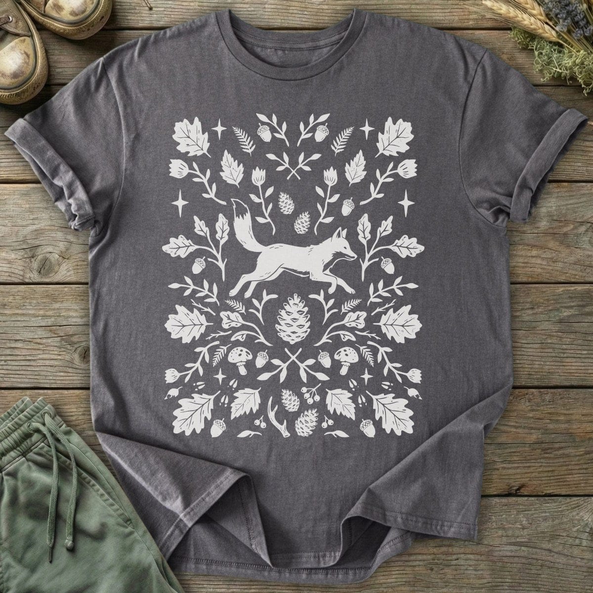 Printify T-Shirt Woodland Fox T-Shirt