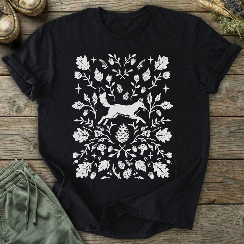 Printify T-Shirt Woodland Fox T-Shirt