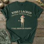 Printify T-Shirt Xmas Critical Thinking Skills T-Shirt