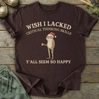 Printify T-Shirt Xmas Critical Thinking Skills T-Shirt