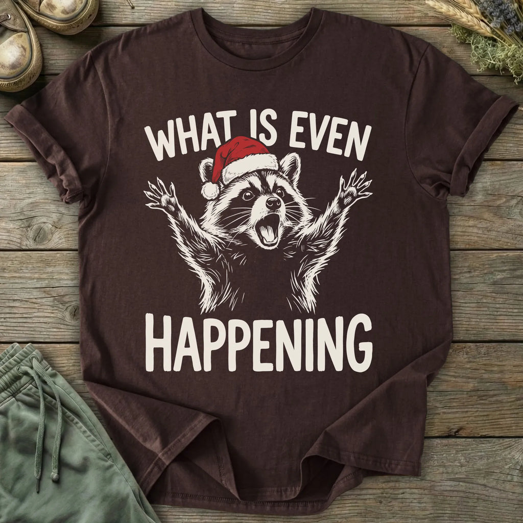 Printify T-Shirt Xmas What Is Happening T-Shirt