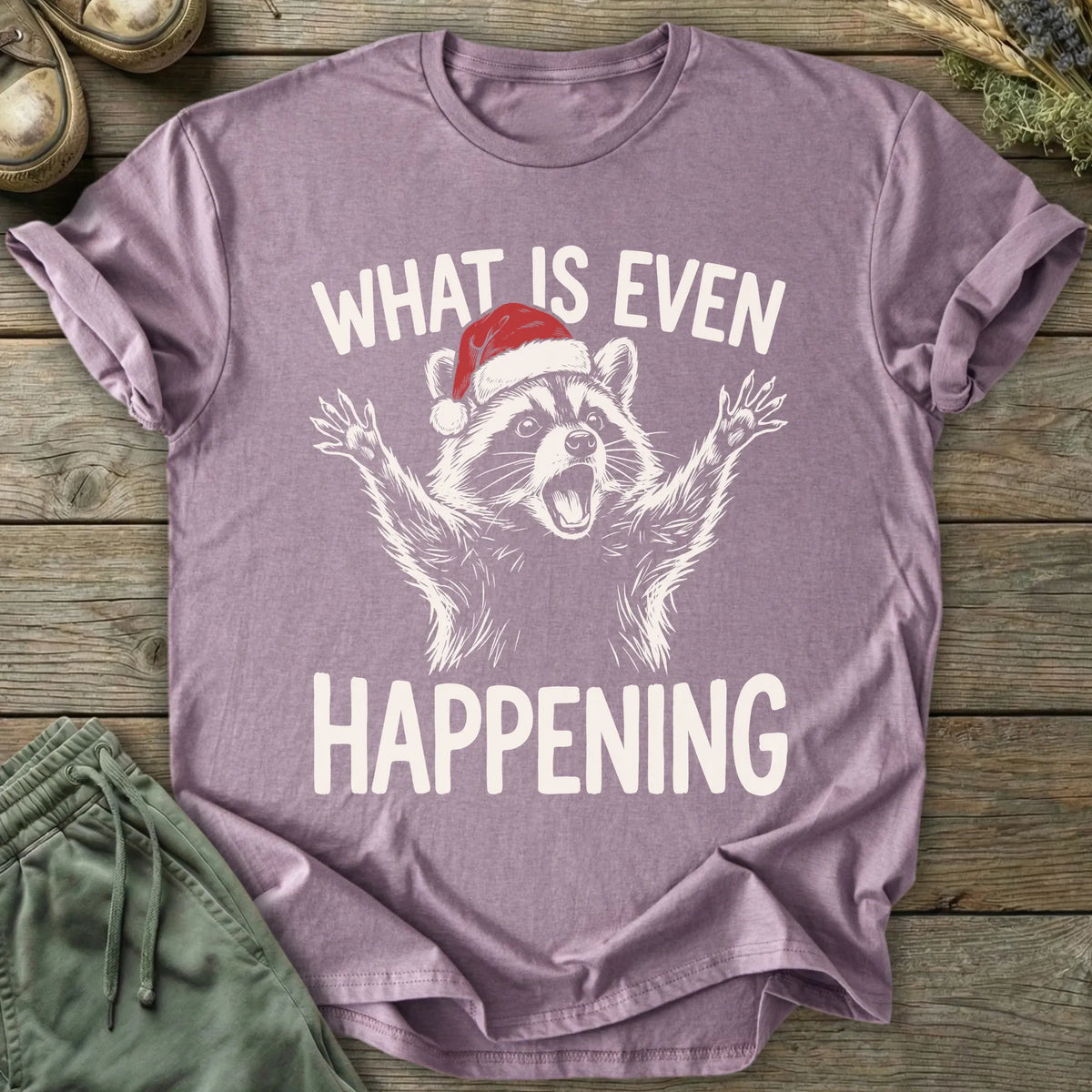 Printify T-Shirt Xmas What Is Happening T-Shirt