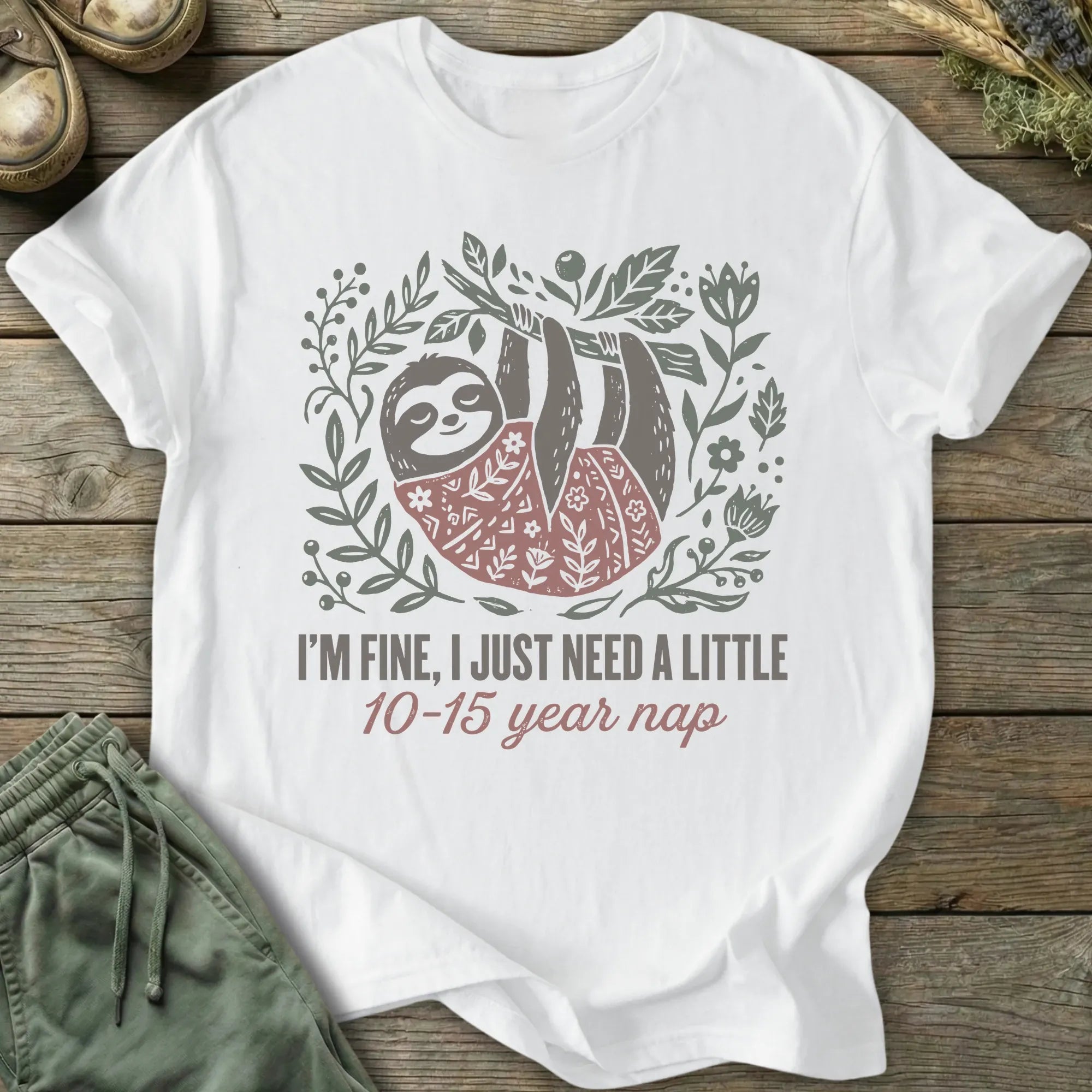 Printify T-Shirt Year Nap T-Shirt