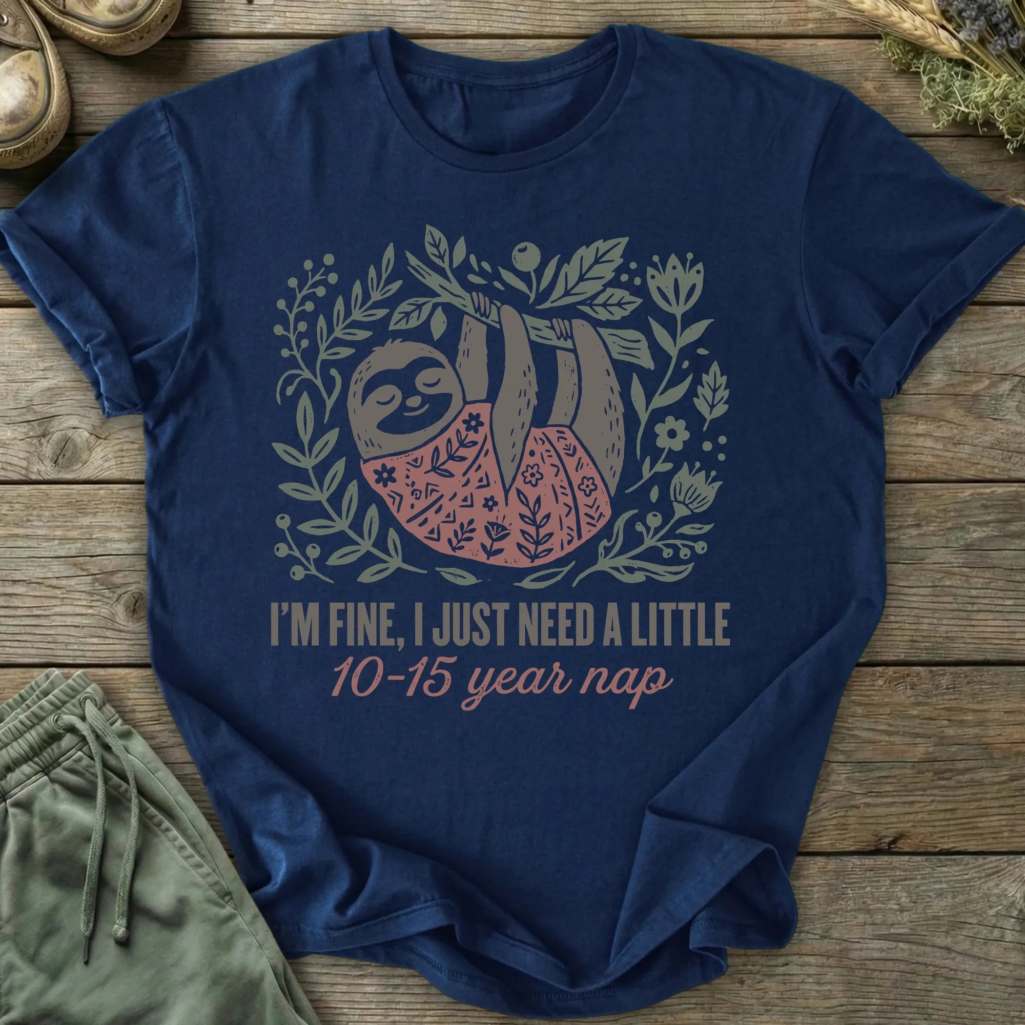 Printify T-Shirt Year Nap T-Shirt
