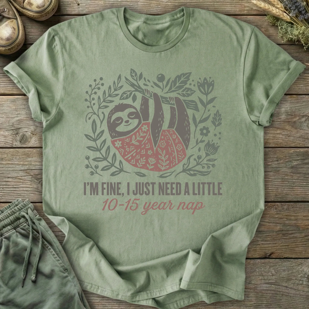 Printify T-Shirt Year Nap T-Shirt