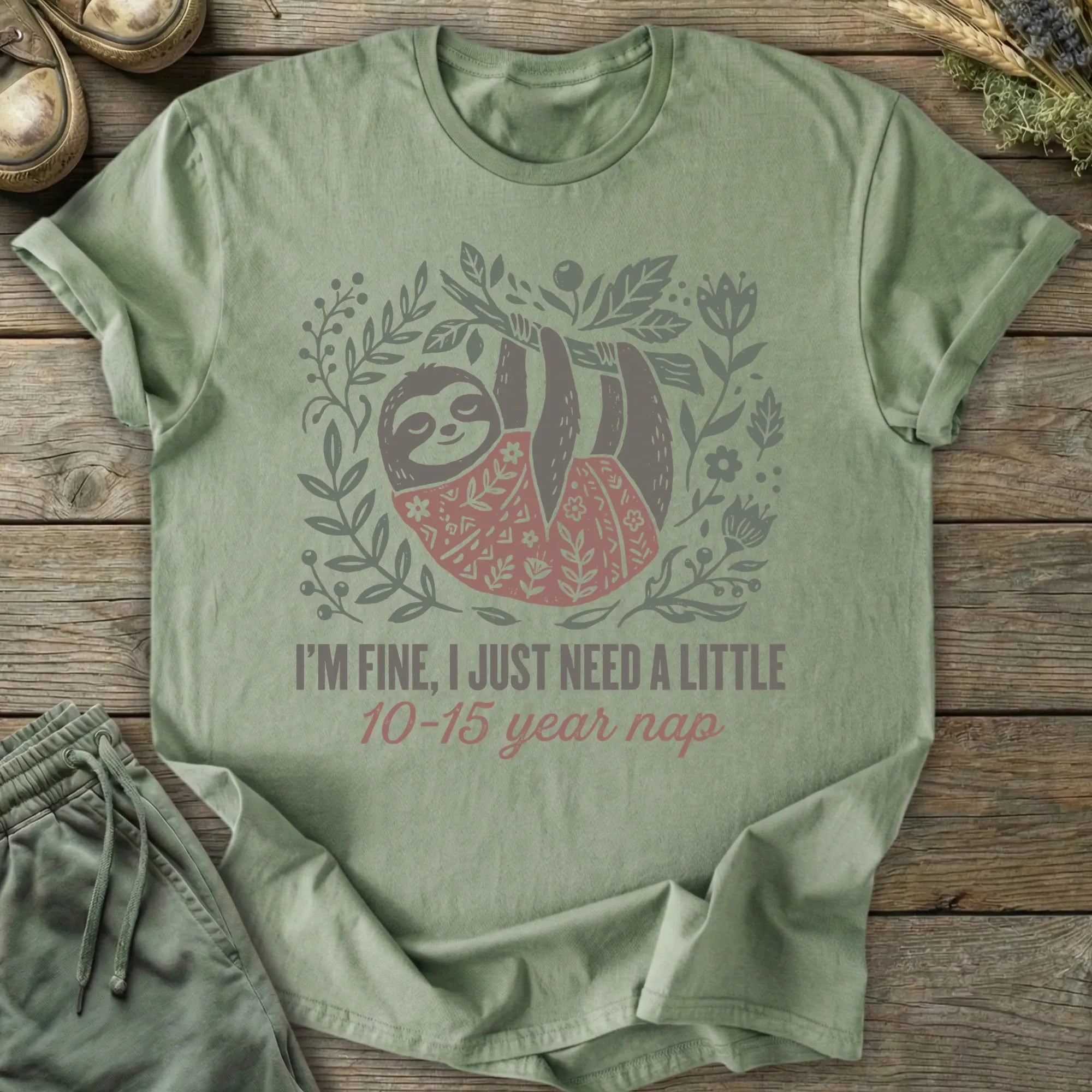 Printify T-Shirt Year Nap T-Shirt