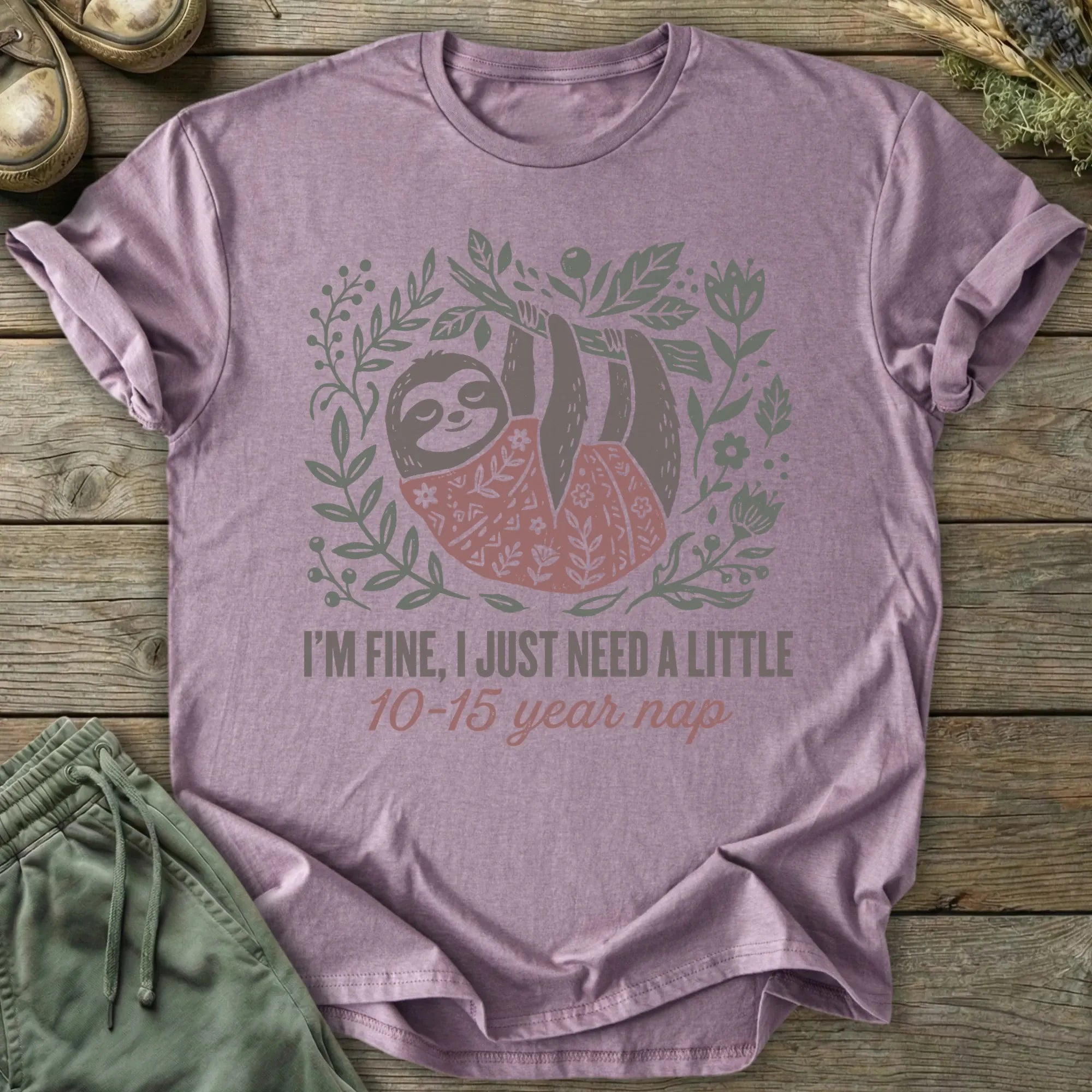 Printify T-Shirt Year Nap T-Shirt