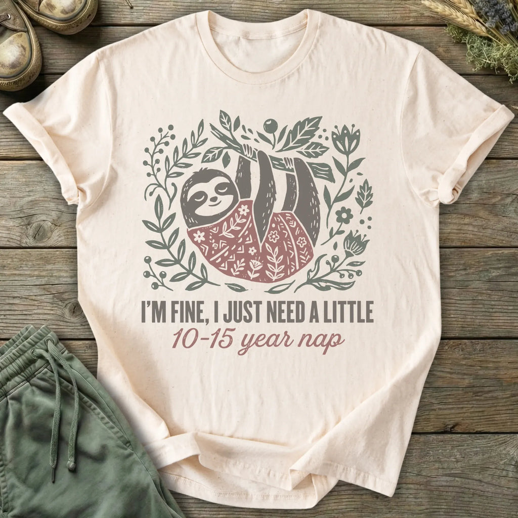 Printify T-Shirt Year Nap T-Shirt