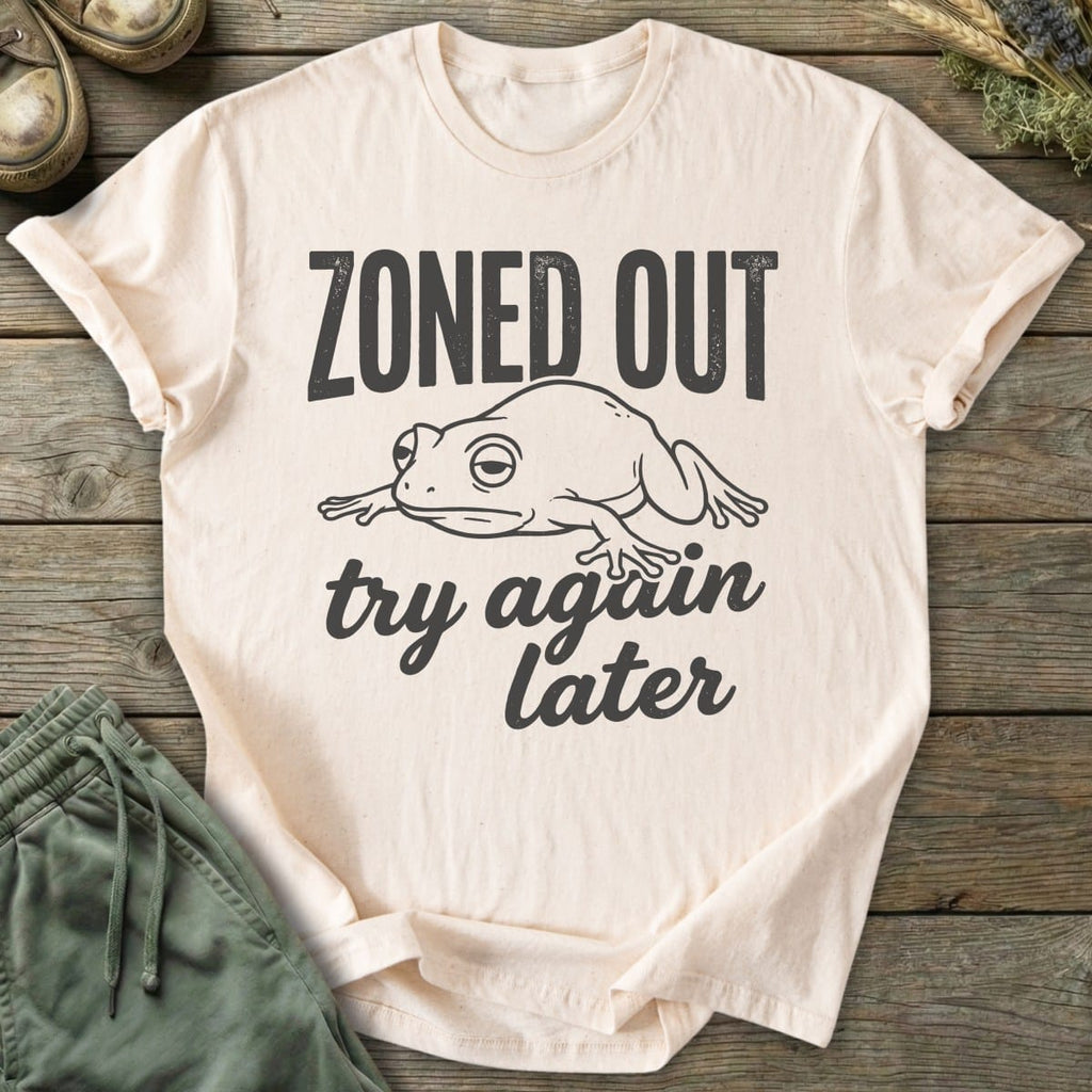 Printify T-Shirt Zoned Out Frog T-Shirt