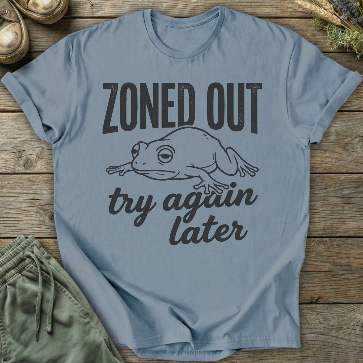 Printify T-Shirt Zoned Out Frog T-Shirt
