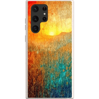 Stepping Green Phone Case Abstract Sunset Bio Case